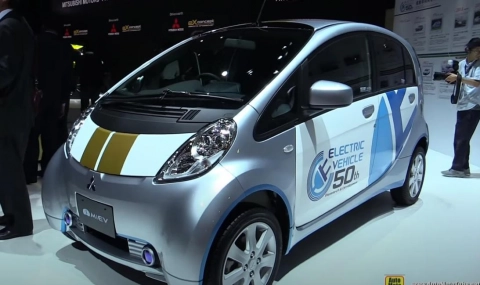 Mitsubishi i-Miev 2016. Tokyo Motor Show. Обзор экстерьера и интерьера.
