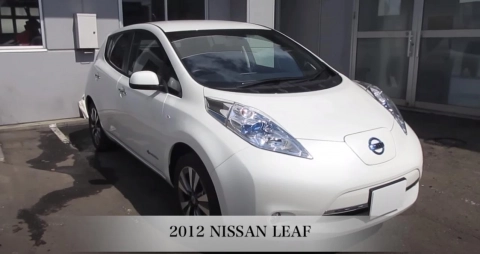 Nissan Leaf 2012 (1-ое поколение). Обзор экстерьера и интерьера.