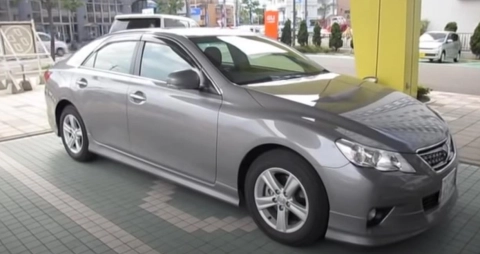 TOYOTA MARK X 2012, 250G Four Black Limited. Обзор экстерьера и интерьера.
