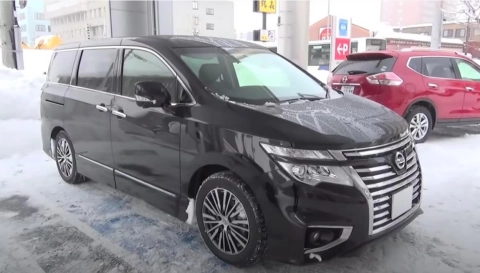 NISSAN ELGRAND 2014, 350 Highway STAR, Premium. Обзор экстерьера и интерьера.