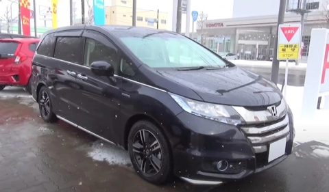 HONDA ODYSSEY HYBRID 2016, ABSOLUTE, Honda SENSING EX Package. Обзор экстерьера и интерьера.