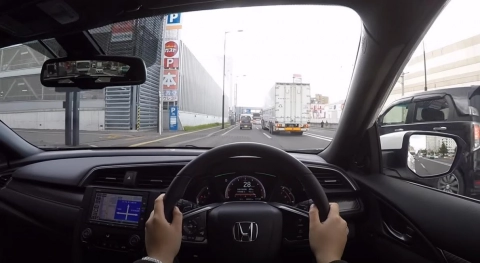 HONDA CIVIC 2017, Хетчбек. Тест-драйв по городу.