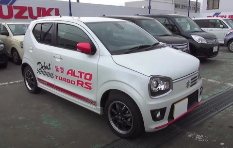 SUZUKI ALTO 2015, TURBO RS 4WD. Обзор экстерьера и интерьера.