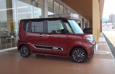 DAIHATSU TanTo Custom 2019, RS 660cc Turbo 4WD. Обзор экстерьера и интерьера.